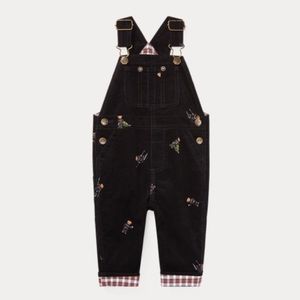Ralph Lauren Bear Corduroy Overalls